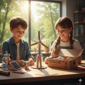 Sustainable and eco-friendly science kits for kids in Canada focusing on solar power and renewable energy experiments.