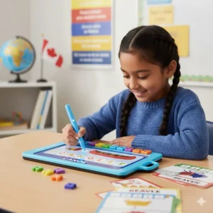 An advanced phonics learning toy set focused on spelling and word formation for Grade 1 students.