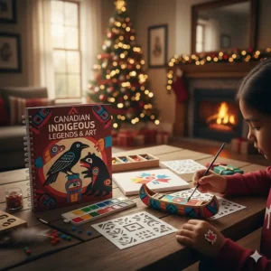 Natural maple wood math blocks, an eco-friendly educational Christmas gift idea for Canadian parents.