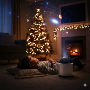 A winter-themed nature kit with a magnifying glass and a guide to identifying Canadian animal tracks in the snow.