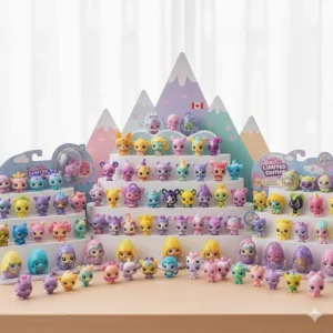 An array of the newest Hatchimals collectible figures available at Canadian toy retailers.