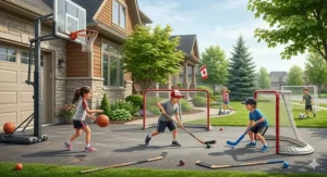 Sustainable wooden sandbox toys and gardening sets designed for environmentally conscious Canadian families.