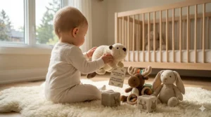 A collection of modern, stylish friendship bracelets for girls created using a specialized craft kit, featuring earth-toned beads, natural materials, and subtle Canadian-inspired accents like canoe and bear charms.