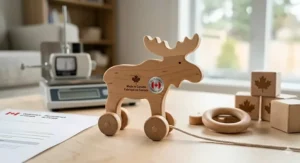 Rigorously tested Canadian made baby toys meeting Health Canada safety regulations for infants.