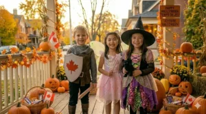Reflective costume gear, a priority for the best kids costumes for evening trick-or-treating.