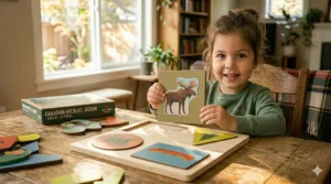 Durable cardboard jigsaw puzzle for Canadian toddlers. / Puzzle en carton durable pour les tout-petits canadiens.