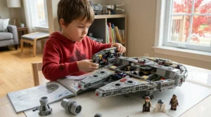 Simple Star Wars LEGO ship model perfect for 7-year-olds.