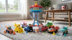 The ultimate PAW Patrol Tower playset. / La tour de contrôle, ensemble de jeu La Pat' Patrouille.