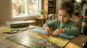 Safe, non-toxic jigsaw puzzle for preschoolers. / Puzzle sécuritaire et non toxique pour les enfants d'âge préscolaire.