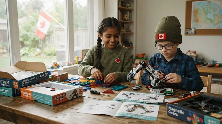 STEM toys for 6-8 year olds in Canada. Jouets STIM pour les 6 à 8 ans au Canada. STEM toys 6-8 year old