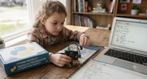Bilingual English and French instructions included inside the Python for kids kit.