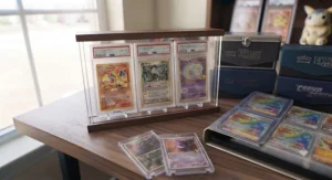 Secure storage and organization for valuable Pokemon trading cards. Rangement sécurisé pour organiser vos précieuses cartes à collectionner Pokémon.