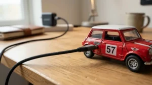 Preparing rechargeable battery run time for remote control cars for kids on a desk